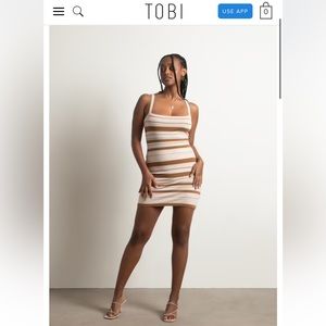 *NWT* TOBI STRIPED KNIT DRESS